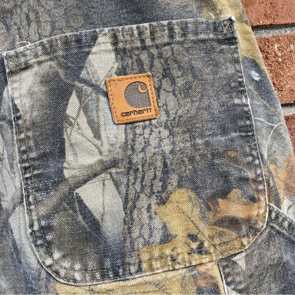 Vintage Carhartt B158 CMO Realtree Camo Pants Men's 42x32 Dungaree Carpenter Y2K - Picture 6 of 13